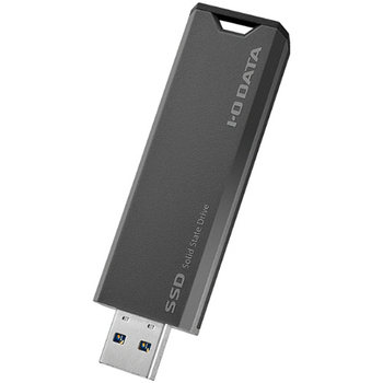 アイオーデータ USB 10Gbps(3.2 Gen2)対応スティックSSD 1TB グレー×ブラック SSPS-US1GR 1台