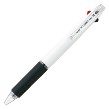 三菱鉛筆 ジェットストリーム 3色ボールペン 0.5mm (軸色:白) SXE340005.1 1本