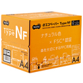 TANOSEE αエコペーパー タイプNF ナチュラル色×FSC(R)認証 森を大切にするPPC用紙 A4 1箱(2500枚:500枚×5冊)
