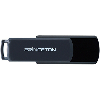 プリンストン USBフラッシュメモリー 回転式キャップレス 4GB グレー/ブラック PFU-T3UT/4GA 1個