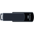 プリンストン USBフラッシュメモリー 回転式キャップレス 8GB グレー/ブラック PFU-T3UT/8GA 1個