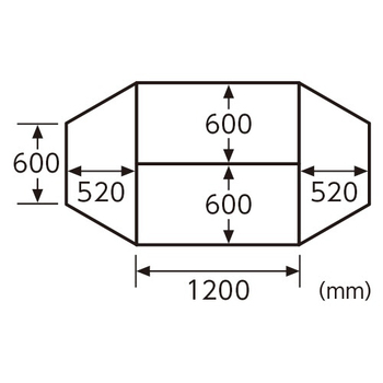G-Style エコノミーキャスターテーブル 長方形 幅1200×奥行600mm ナチュラル OGRECTT-WL1260NA 1台