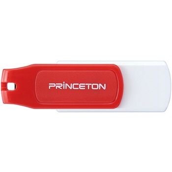 プリンストン USBフラッシュメモリー ストラップ付き 32GB レッド/ホワイト PFU-T3KT/32GMGA 1個