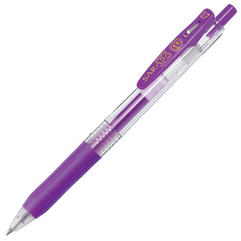 ゼブラ ジェルボールペン サラサクリップ 0.7mm 紫 JJB15-PU 1本