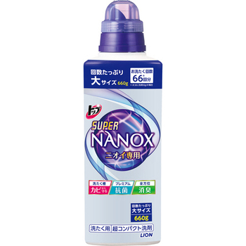 ライオン トップ スーパーNANOX ニオイ専用 本体 大 660g 1本