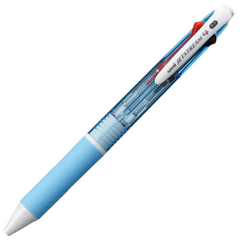 三菱鉛筆 ジェットストリーム 4色ボールペン 0.7mm (軸色:水色) SXE450007.8 1本