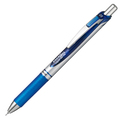 ぺんてる ゲルインクボールペン ノック式エナージェル 0.5mm 青 (軸色 シルバー) BLN75Z-C 1本