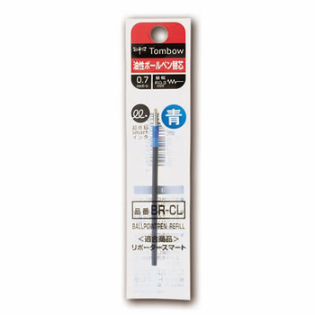 トンボ鉛筆 油性ボールペン替芯 CL 0.7mm 青 リポータースマート用 BR-CL15 1セット(5本)