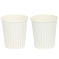 ファーストレイト ペーパーカップ ロースタッキング仕様 クリスタル(ブルー&ピンク) 150ml(5オンス) FR-5380 1パック(3000個)