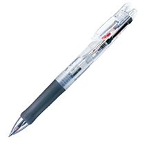 ゼブラ 2色油性ボールペン クリップ-オンG 2C 0.7mm (軸色:透明) B2A3-C 1セット(10本)