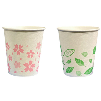 ファーストレイト ペーパーカップ ロースタッキング仕様 桜&葉っぱ 150ml(5オンス) FR-5361 1パック(1000個)