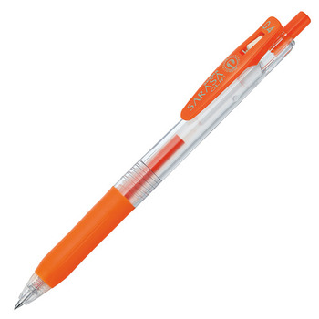 ゼブラ ジェルボールペン サラサクリップ 0.4mm レッドオレンジ JJS15-ROR 1本