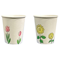 ファーストレイト ペーパーカップ ロースタッキング仕様 チューリップ&向日葵 150ml(5オンス) FR-5362 1パック(1000個)