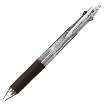 三菱鉛筆 多機能ペン ジェットストリーム3&1 0.7mm (軸色:透明) MSXE460007.T 1本