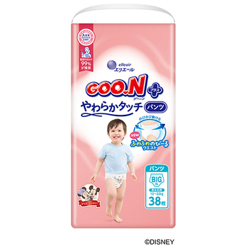 大王製紙 グーンプラス やわらかタッチ パンツ BIGサイズ(12-22kg) 1パック(38枚)