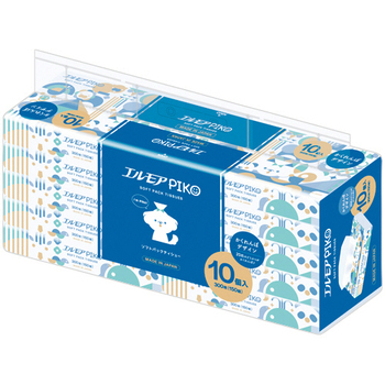 カミ商事 エルモア ピコ ソフトパックティシュー 150組/個 1パック(10個)