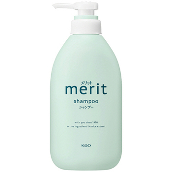 花王 メリット シャンプー 本体 ポンプ 450mL 1本