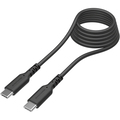 多摩電子工業 USB2.0 Type-C/Type-Cソフトケーブル 過熱防止 ブラック 2.0m TH279CC20K 1本