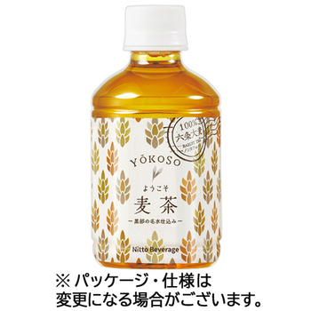 Nビバレッジ ようこそ(YOKOSO) 麦茶 280mL ペットボトル 1セット(96本:24本×4ケース)