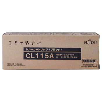 富士通 トナーカートリッジ CL115A ブラック 0800110 1個