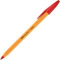 BIC 油性ボールペン ビックオレンジ 1.0mm 赤 E-ORMJ20EGRED 1箱(20本)