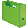 TANOSEE PP製ボックスファイル(組み立て式) A4 ヨコ グリーン 1個