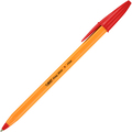 BIC 油性ボールペン オレンジEG 0.7mm 赤 業務用パック E-ORGF20EGRED 1箱(20本)
