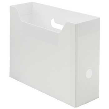 TANOSEE PP製ボックスファイル(組み立て式) A4 ヨコ ホワイト 1個
