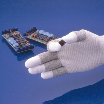 ショーワグローブ 簡易包装制電ライントップ手袋 M グレー A0161-M10P 1パック(10双)