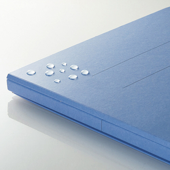 TANOSEE 背幅伸縮フラットファイル(PPラミ表紙) A4タテ 1000枚収容 背幅18-118mm ブルー 1冊