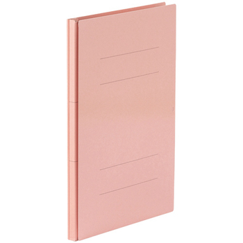 TANOSEE 背幅伸縮フラットファイル(PPラミ表紙) A4タテ 1000枚収容 背幅18-118mm ピンク 1冊