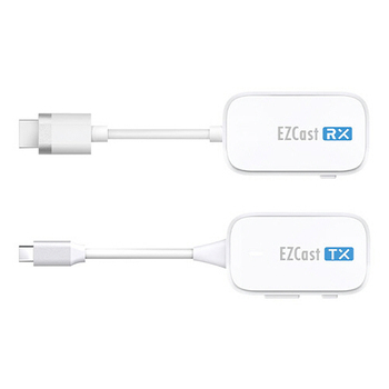 プリンストン 1on1 ワイヤレスプレゼンテーション EZCastPocket (ワイヤレスUSB-C to HDMI)送受信機 ホワイト EZCASTPOCK