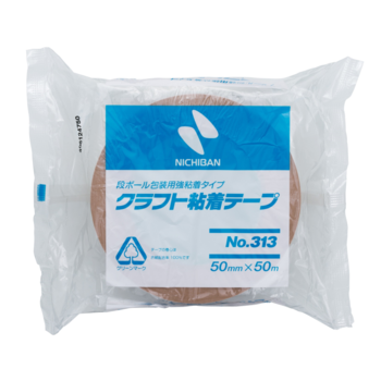 ニチバン クラフト粘着テープ No.313 50mm×50m 313-50 1セット(50巻)