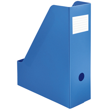 TANOSEE PP製ボックスファイル(組み立て式) A4 タテ ブルー 1個