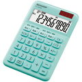 シャープ カラー・デザイン電卓 10桁 ミニナイスサイズ グリーン系 EL-M336-GX 1台