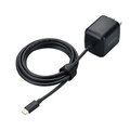 エレコム USB PowerDelivery 65W AC充電器(Cケーブル一体型/2m) ブラック ACDC-PD8665BK 1個