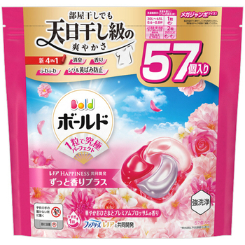 P&G ボールド ジェルボール4D 華やかプレミアムブロッサムの香り つめかえ用 メガジャンボ 1パック(57個)