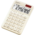 シャープ カラー・デザイン電卓 10桁 ミニナイスサイズ ベージュ系 EL-M336-CX 1台
