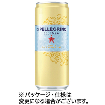 サンペレグリノ エッセンザ レモン&レモンゼスト 330ml 缶 1ケース(24本)