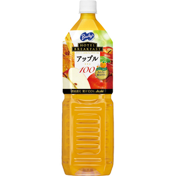 アサヒ飲料 バヤリース ホテルブレックファースト アップル100 1.5L ペットボトル 1セット(16本:8本×2ケース)