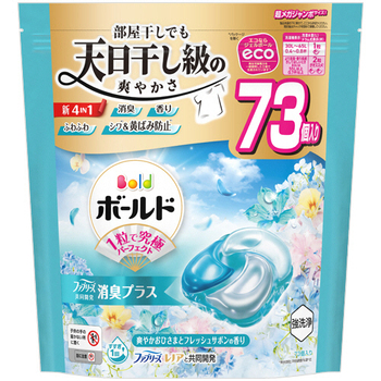 P&G ボールド ジェルボール4D 爽やかフレッシュフラワーサボンの香り つめかえ用 超メガジャンボ 1パック(73個)