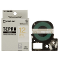 キングジム テプラ PRO テープカートリッジ 12mm 透明/金文字 ST12Z 1個