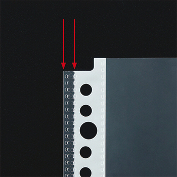 TANOSEE 書類がたくさん入るクリアファイル用リフィル A4タテ 2・4・30穴 0.06mm 1セット(1000枚:100枚×10パック)