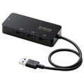 エレコム USB-A 1Gbps有線LANアダプター USBハブ付 ブラック RoHS指令準拠(10物質) EDC-GUA3H2-B 1個