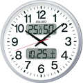 セイコー 電波掛時計 オフィスタイプ カレンダー・温度湿度表示付 KX237S 1台