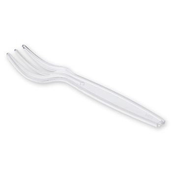 シモジマ HEIKO プラスチックフォーク 9cm 透明 バラ #004513014 1セット(1000本:100本×10パック)