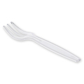 シモジマ HEIKO プラスチックフォーク 9cm 透明 バラ #004513014 1セット(1000本:100本×10パック)
