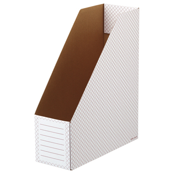 TANOSEE ボックスファイル(ホワイト) A4タテ 背幅100mm レッド 1パック(10冊)