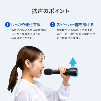 サンワサプライ ハンドマイク型ポータブル拡声器スピーカー(Bluetooth対応) MM-SPAMP18 1台