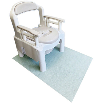 東京メディカル ポータブルトイレ用マット 約1000×700mm 山葵色(わさび) KG-1070 1パック(5枚)